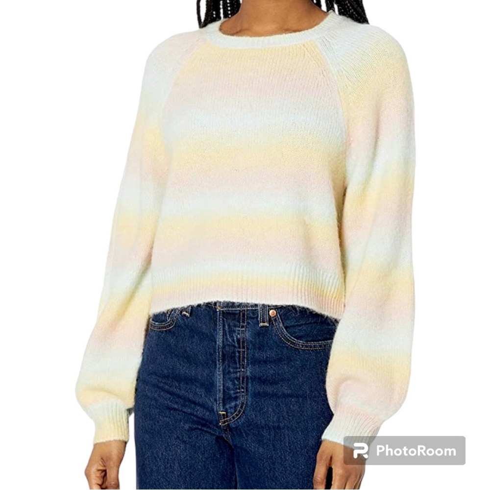NWT BB Dakota Steve Madden Ombré Pastel Rainbow Sweater XXL 2XL